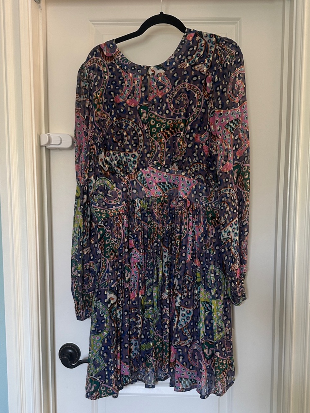 Oliphant Balloon Waisted Mini Dress - EUC Large